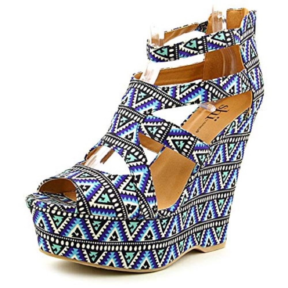 Shi by Journeys Cabazon Blue Wedges